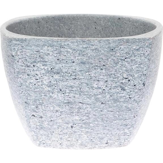 Кашпо цветочное «Серый камень» №4, o18 см, 2.9 л, глина, цвет серый от компании ИП Фомичев - фото 1