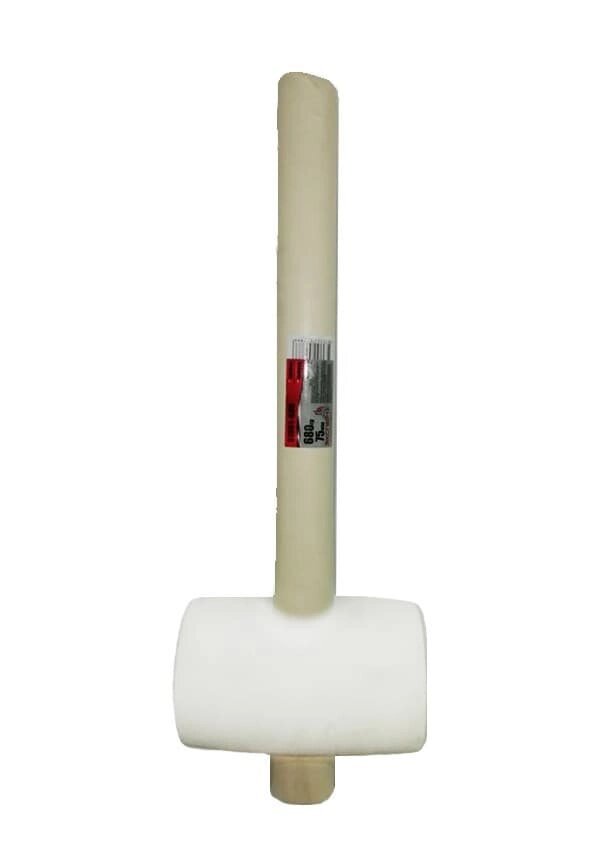 Киянка ЭКСПЕРТ резиновая белая с деревянной лакированной рукояткой 900гр 531-900 от компании ИП Фомичев - фото 1