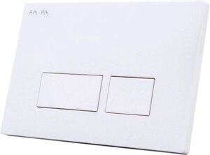Клавиша AM. PM Pro S для инсталляции пневматическая, пластик, белый I047001