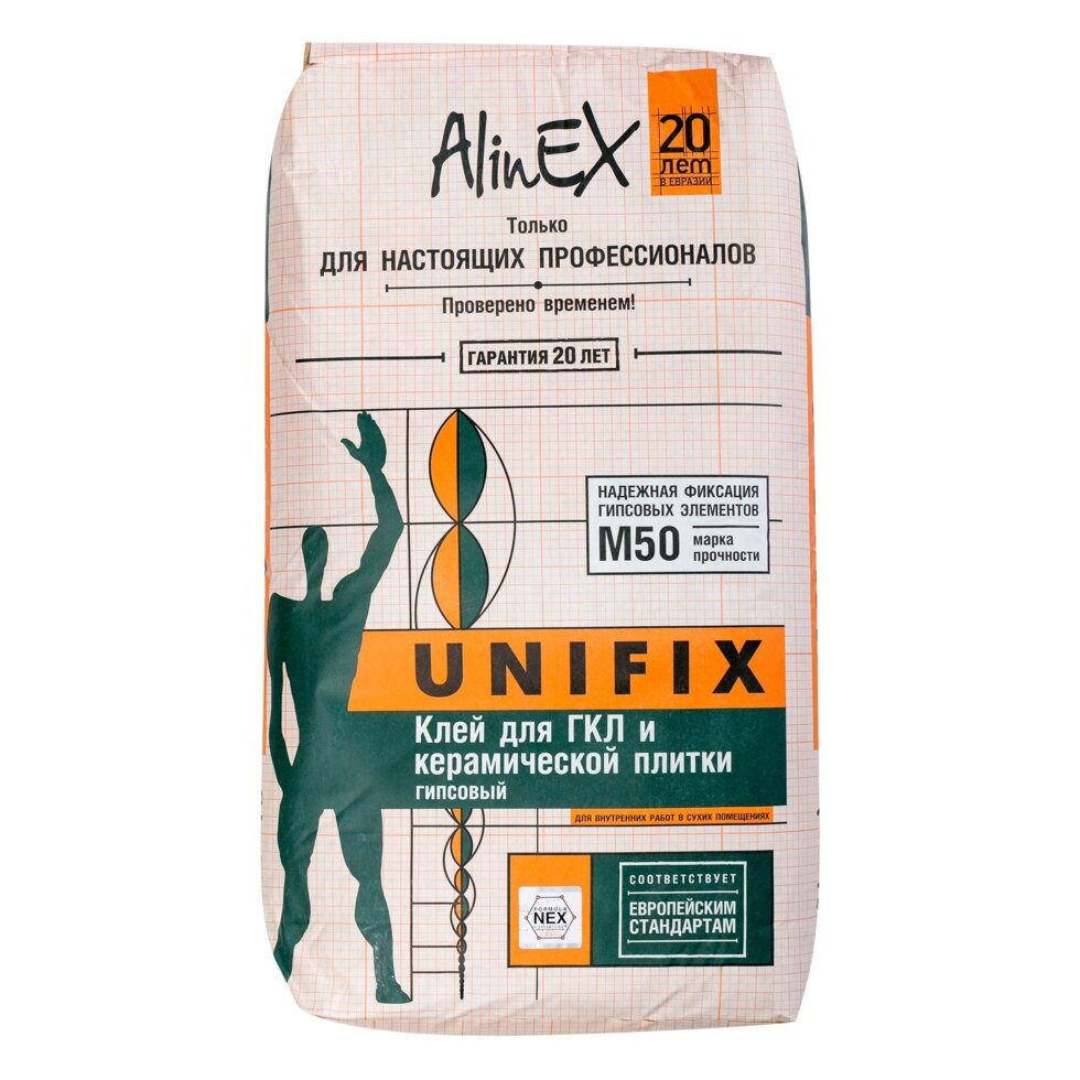 Клей AlinEx «Unifix», 25 кг от компании ИП Фомичев - фото 1