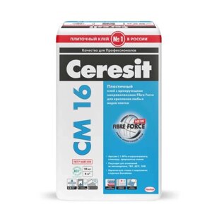 Клей для плитки Ceresit CМ 16 эластичный 25 кг
