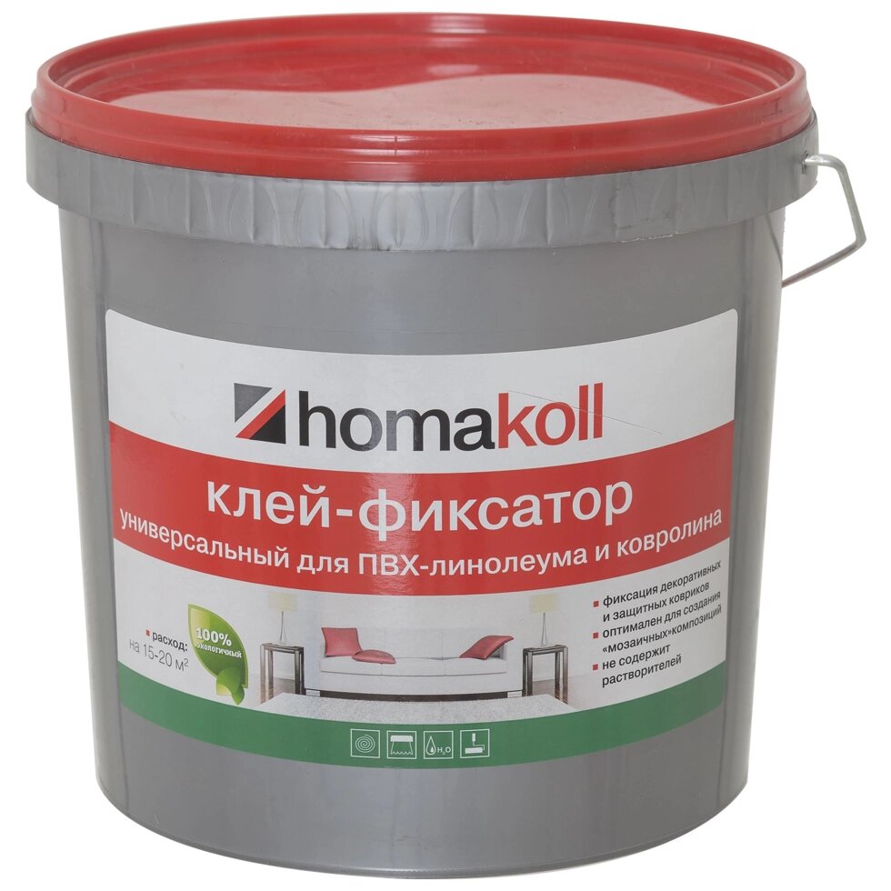 Клей-фиксатор  для линолеума и ковролина Хомакол (Homakoll) 3 кг от компании ИП Фомичев - фото 1