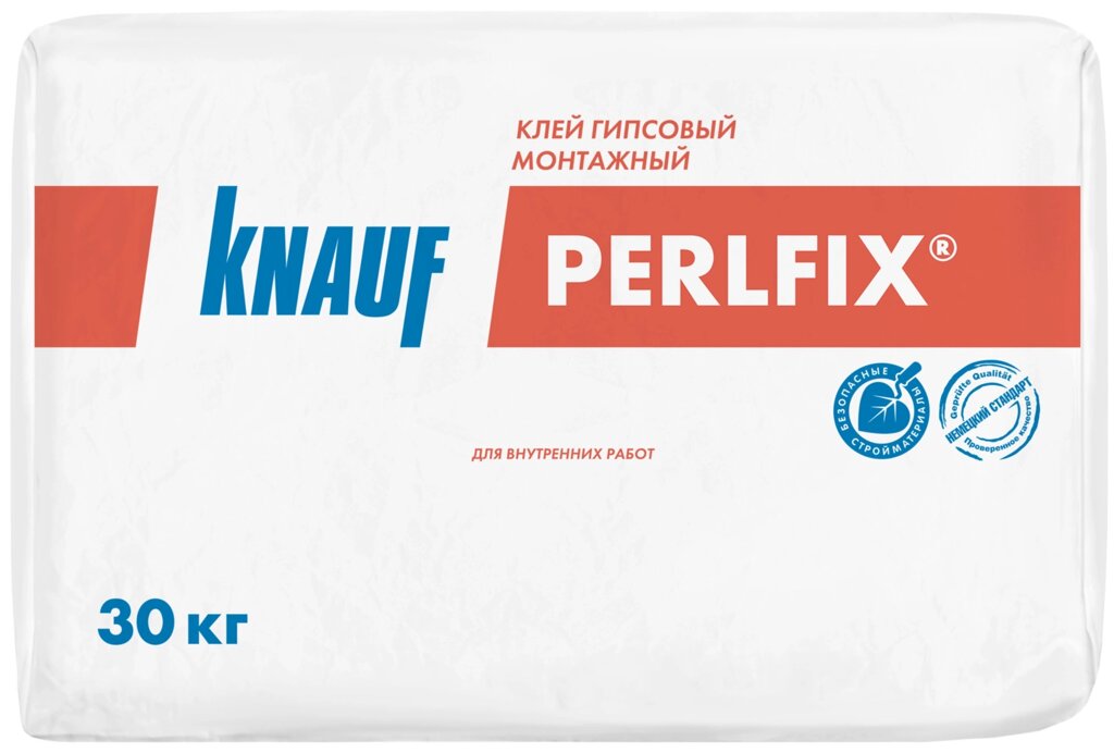 Клей гипсовый монтажный Knauf Перлфикс, 30 кг от компании ИП Фомичев - фото 1