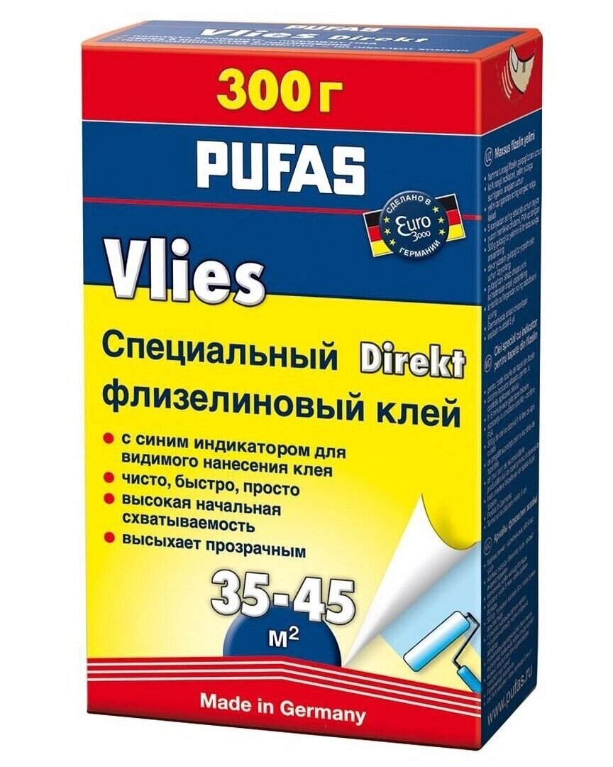 Клей PUFAS EURO 3000 300г Флизелиновый Директ от компании ИП Фомичев - фото 1