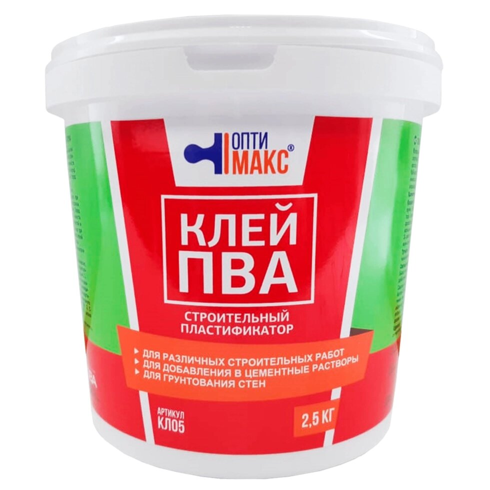 Клей ПВА для пластификации растворов 2.5 кг от компании ИП Фомичев - фото 1