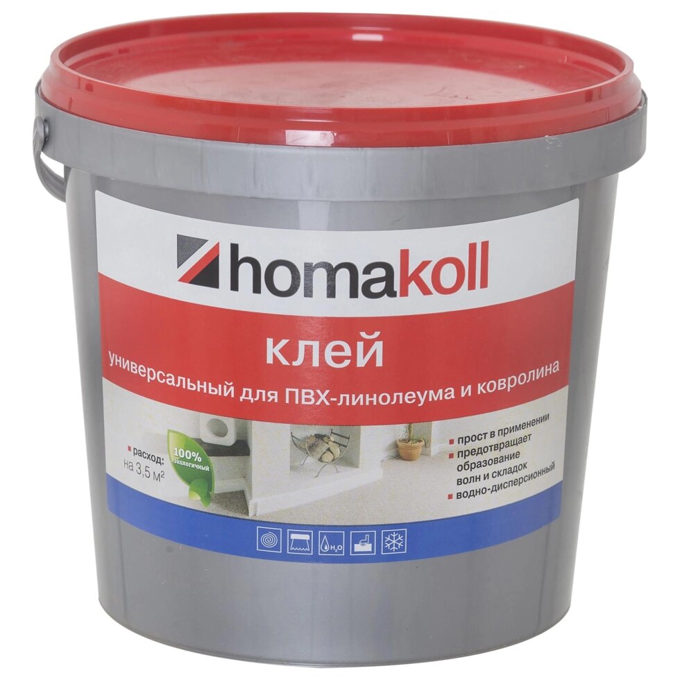 Клей универсальный для линолеума и ковролина Хомакол (Homakoll) 1.3 кг от компании ИП Фомичев - фото 1