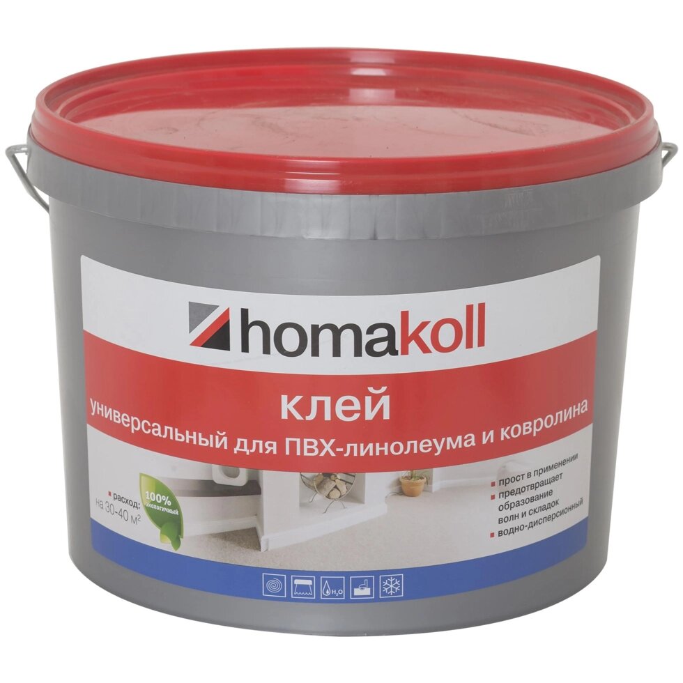 Клей универсальный для линолеума и ковролина Хомакол (Homakoll) 14 кг от компании ИП Фомичев - фото 1