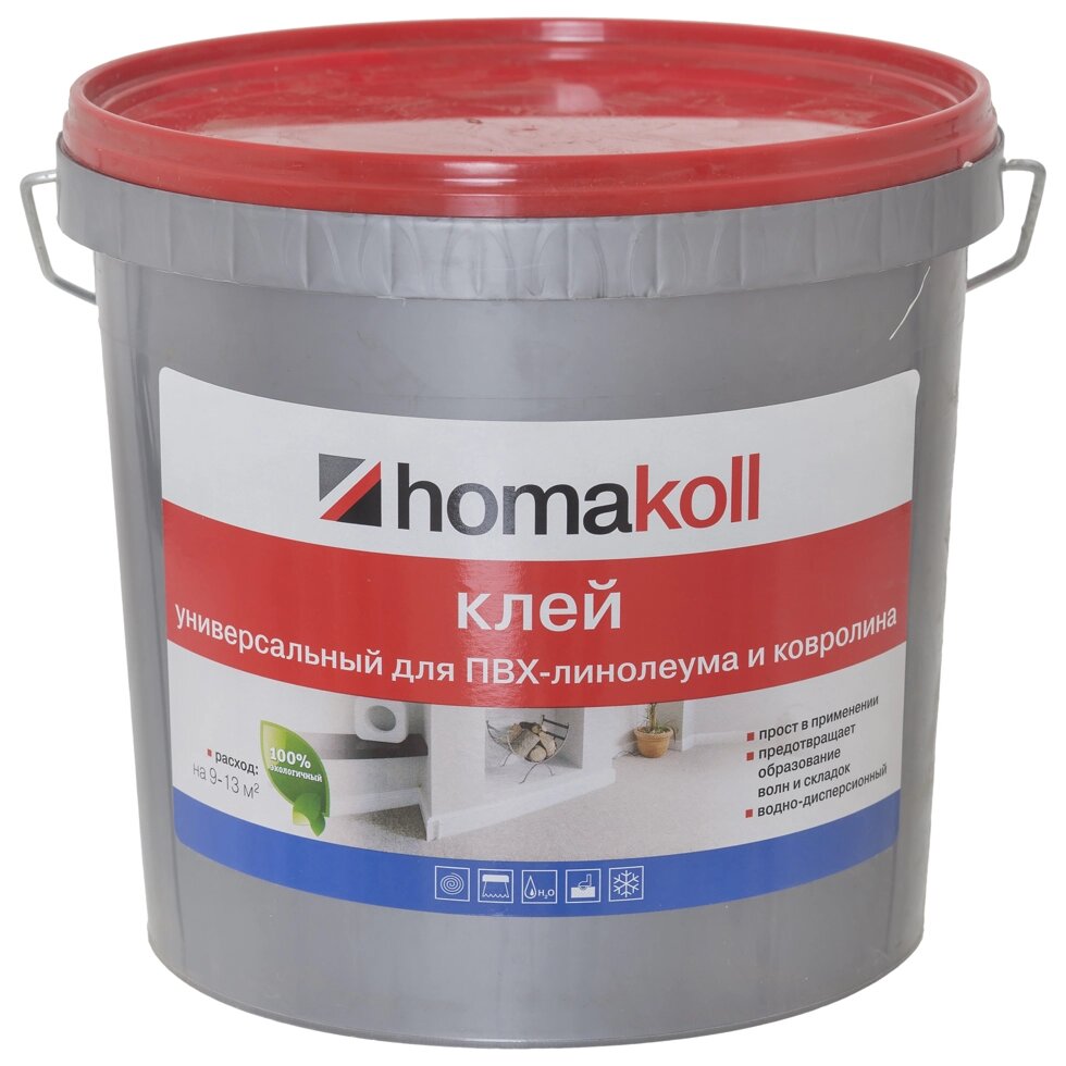 Клей универсальный для линолеума и ковролина Хомакол (Homakoll) 4 кг от компании ИП Фомичев - фото 1