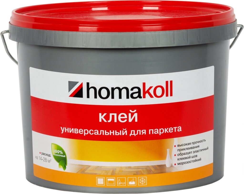 Клей водно-дисперсионный для паркета Хомакол (Homakoll) 14 кг от компании ИП Фомичев - фото 1