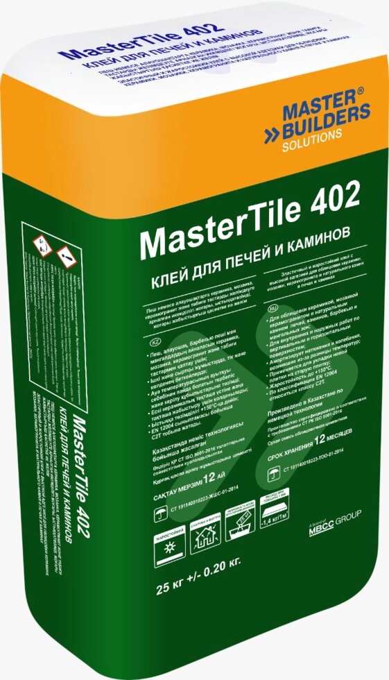 Клей жаростойкий Mastertile «FLX 402», 25 кг от компании ИП Фомичев - фото 1