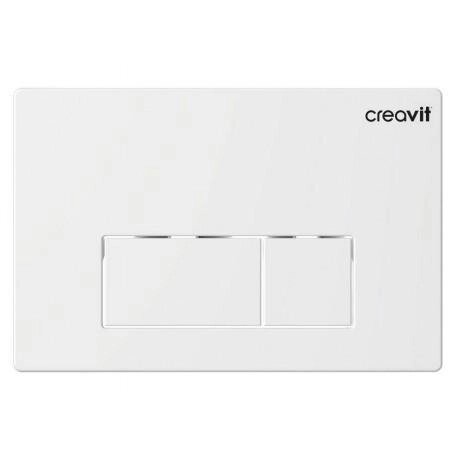 Кнопка для инсталляции Creavit Arc GP8001.00 пластиковая цвет белый от компании ИП Фомичев - фото 1