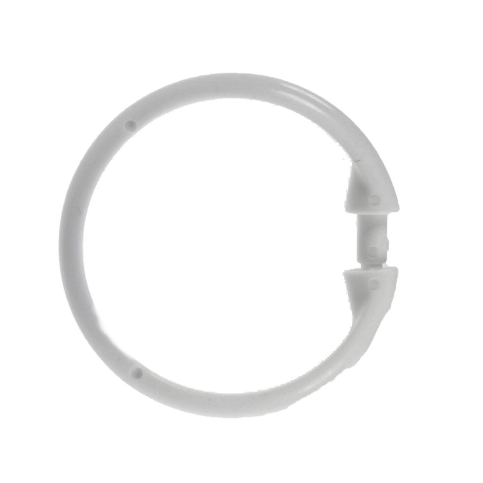 Кольца для шторок с клипсами Vidage, цвет белый от компании ИП Фомичев - фото 1