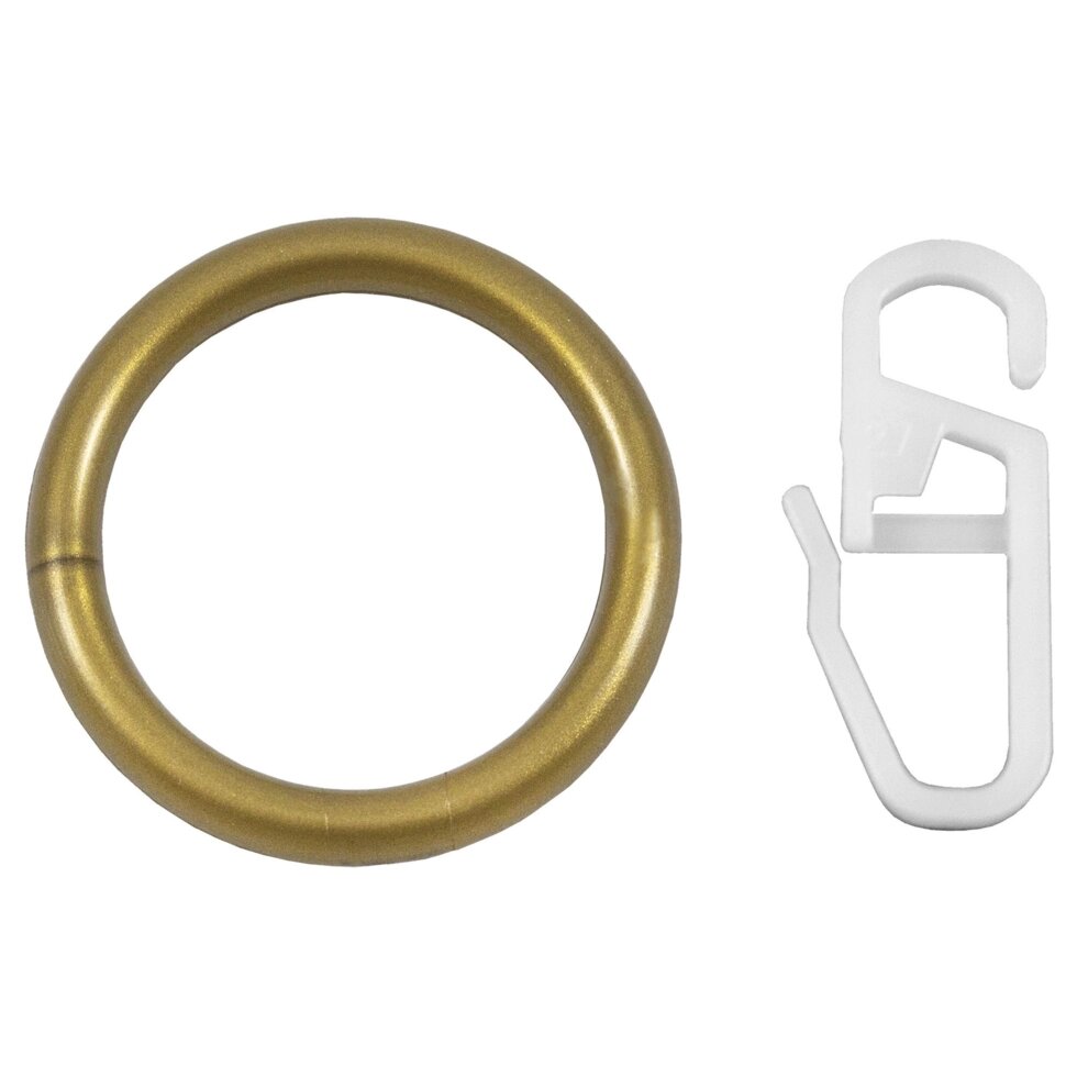 Кольцо, пластик, цвет золото, 2 см, 10 шт. от компании ИП Фомичев - фото 1