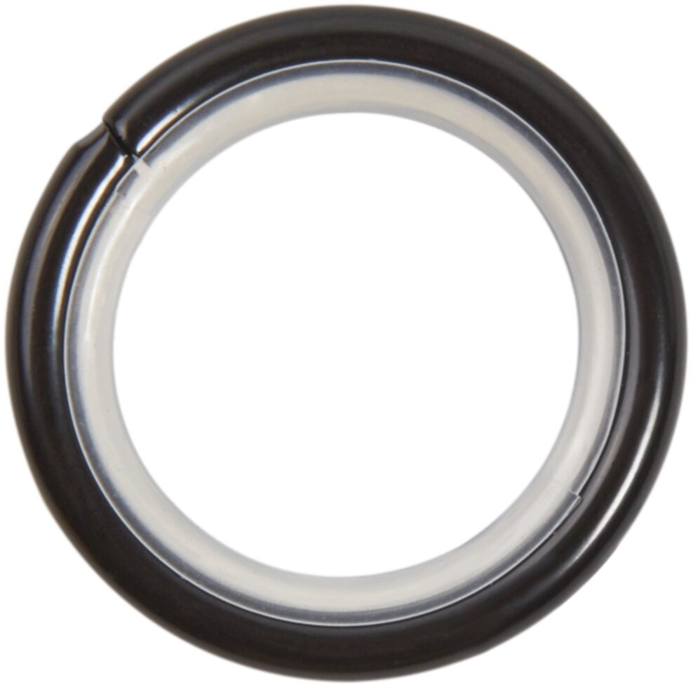 Кольцо с крючком металл цвет чёрный, 2 см, 10 шт. от компании ИП Фомичев - фото 1