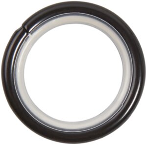 Кольцо с крючком металл цвет чёрный, 2 см, 10 шт.