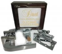 Комплект дверной фурнитуры DUET platinum collection S-0747 CP/SN хром/мат. хром