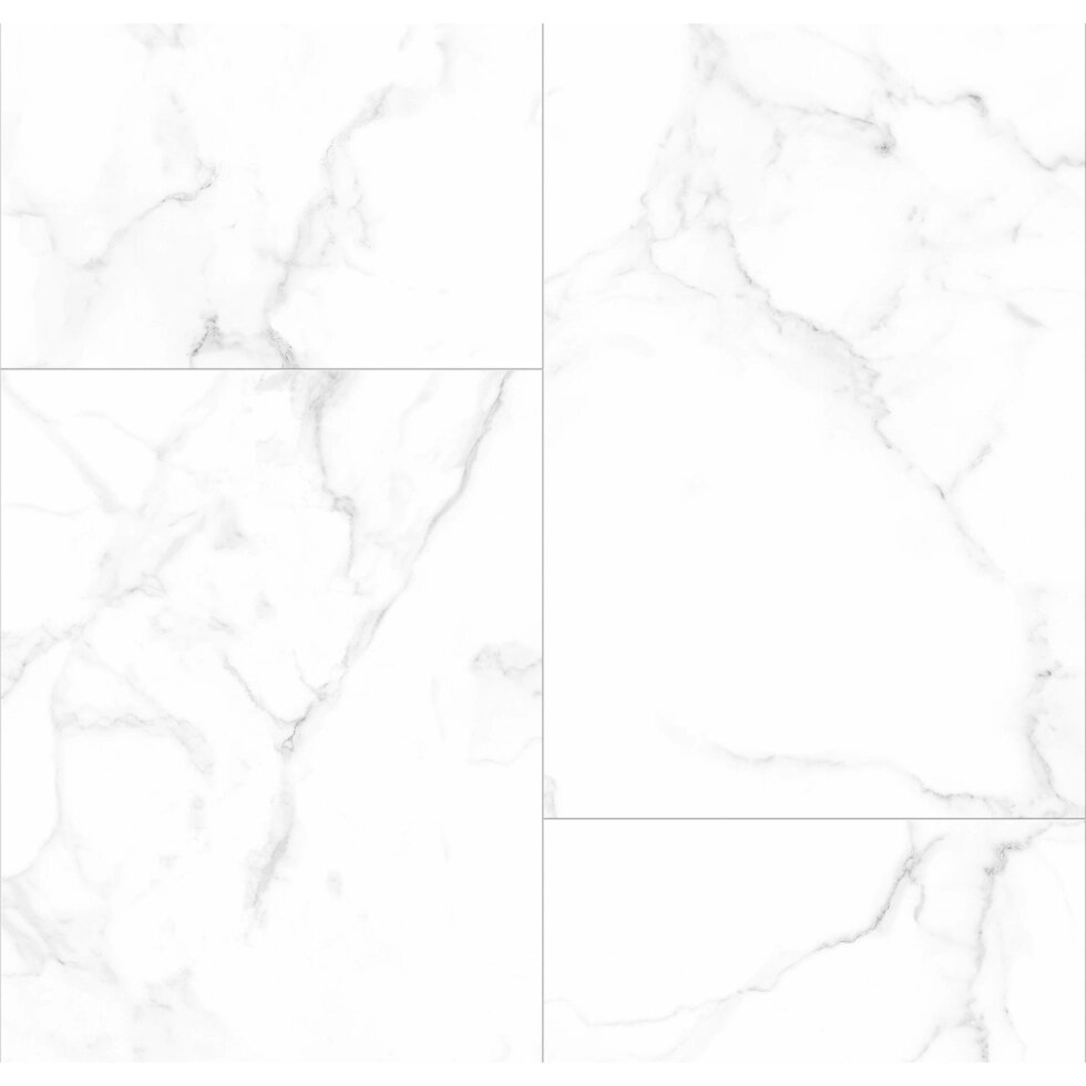 Комплект панелей ПВХ Artens Белый мрамор 8 мм 2700х375 мм 2.03 м? 2 шт от компании ИП Фомичев - фото 1