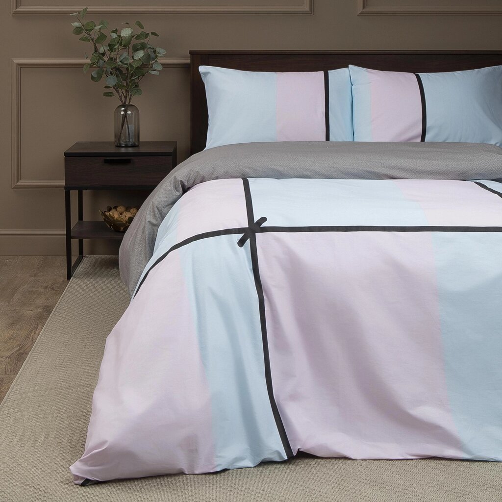 Комплект постельного белья Amore Mio Альба полутораспальный сатин разноцветный от компании ИП Фомичев - фото 1