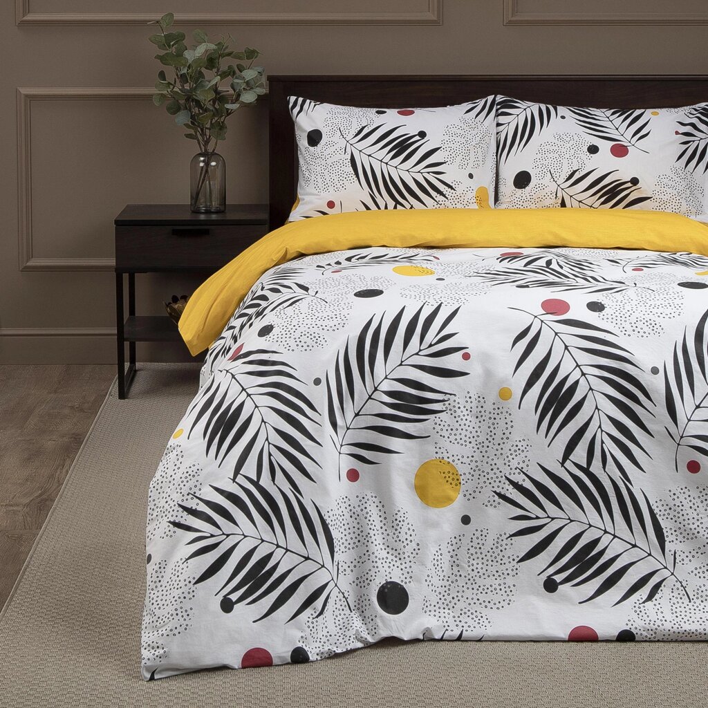 Комплект постельного белья Amore Mio Фолла полутораспальный сатин разноцветный от компании ИП Фомичев - фото 1