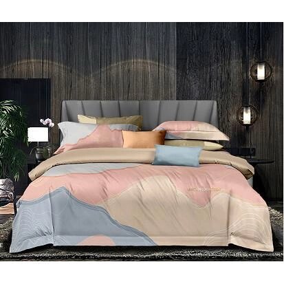Комплект постельного белья Ариозо двуспальный сатин разноцветный от компании ИП Фомичев - фото 1