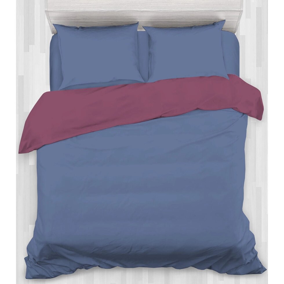 Комплект постельного белья Mona Liza Ocean двуспальный сатин синий от компании ИП Фомичев - фото 1