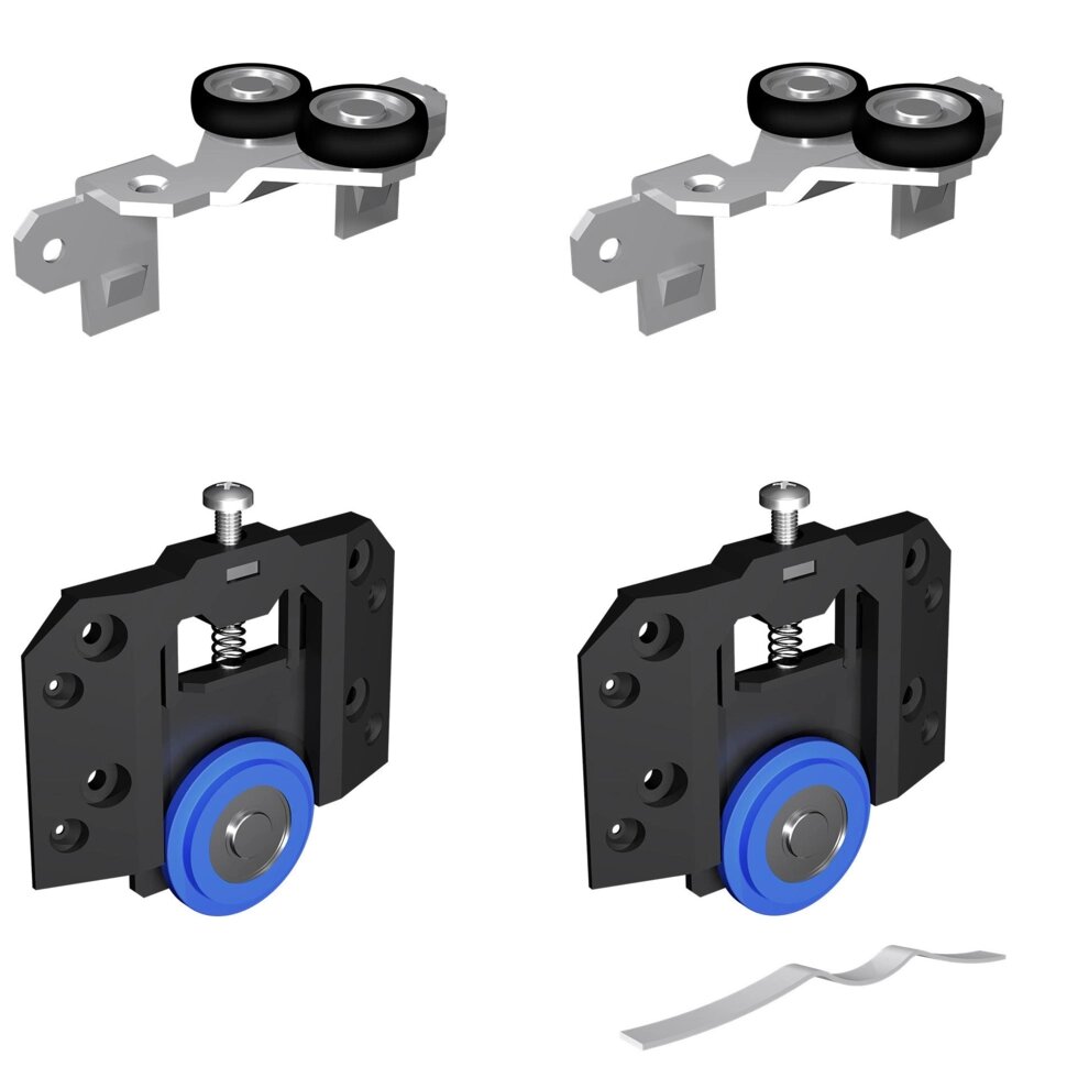 Комплект роликов для дополнительной двери-купе Alfa от компании ИП Фомичев - фото 1