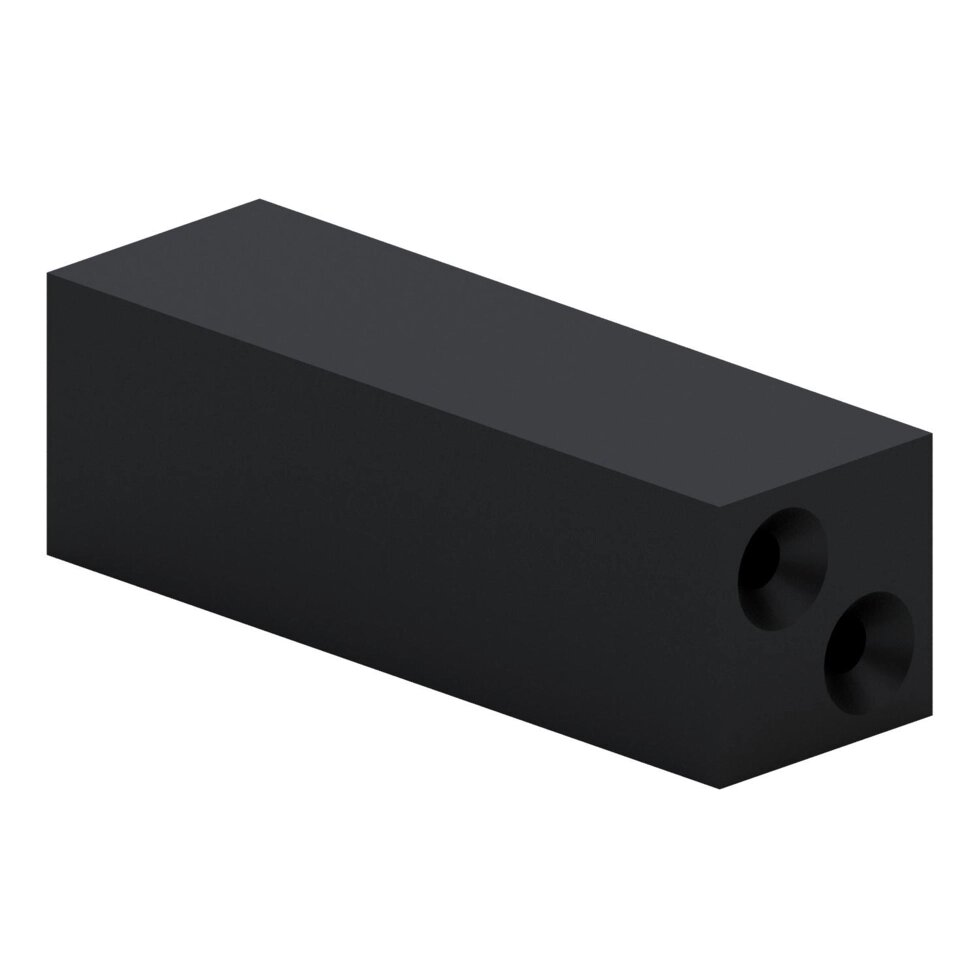 Коннектор 1 для профилей 15х15 мм пластик черный от компании ИП Фомичев - фото 1