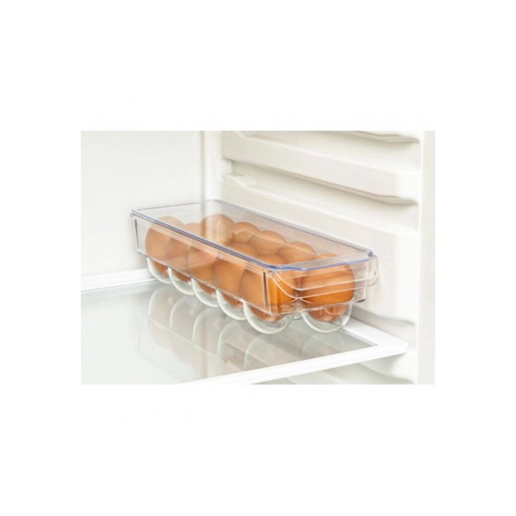 Контейнер для яиц для холодильника с крышкой   Прозрачный М 1582 от компании ИП Фомичев - фото 1