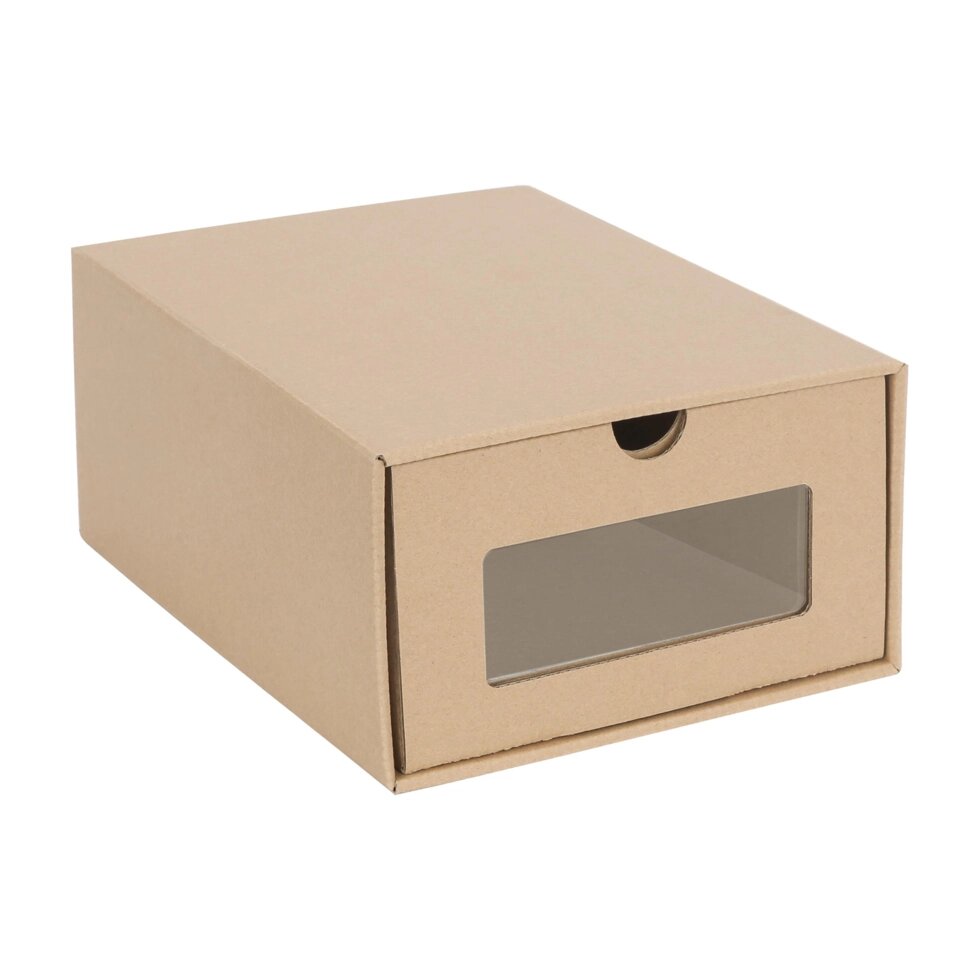 Коробка для обуви Spaceo 23.5x13.5x35 см картон 2 шт от компании ИП Фомичев - фото 1