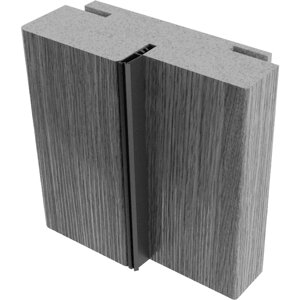 Коробка ОМИС дверная с пазами (пленка ПВХ, состоит из стойки-2,5шт) 2024*80*33 premium grey