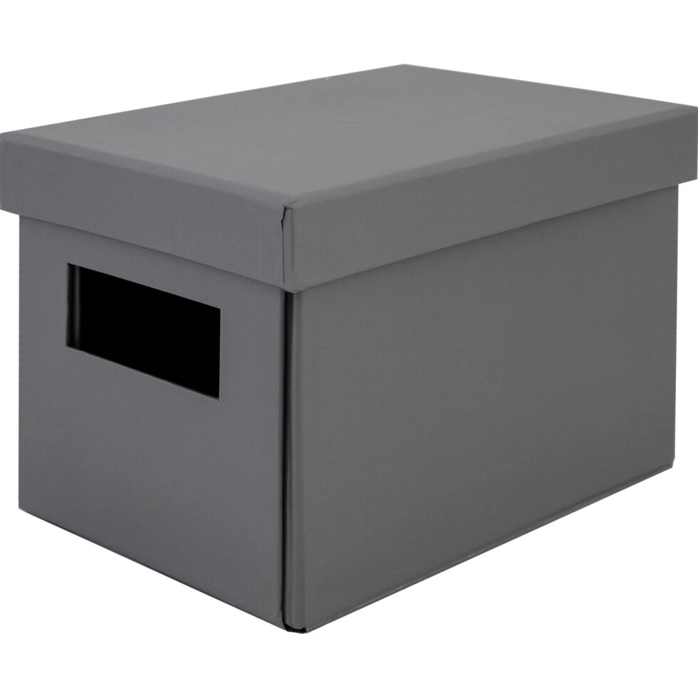 Коробка складная 20х12х13 см картон цвет серый от компании ИП Фомичев - фото 1