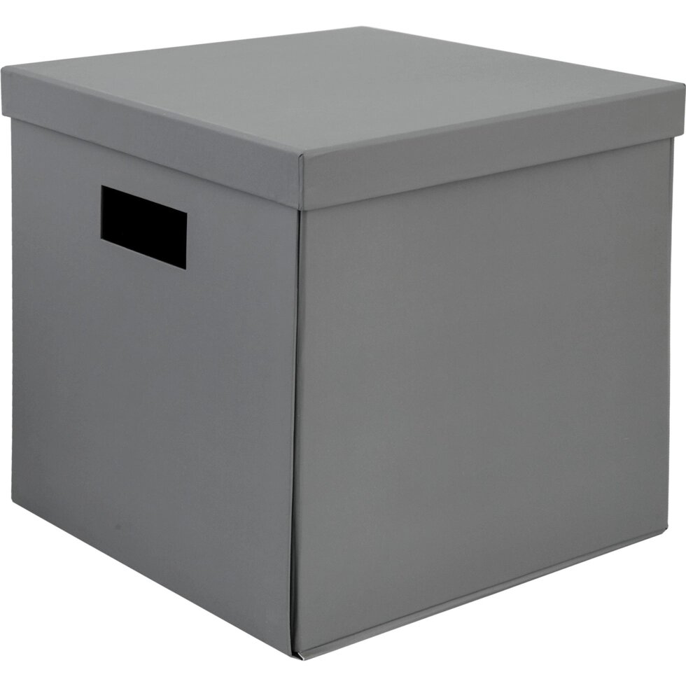 Коробка складная 31х31х30 см картон цвет серый от компании ИП Фомичев - фото 1