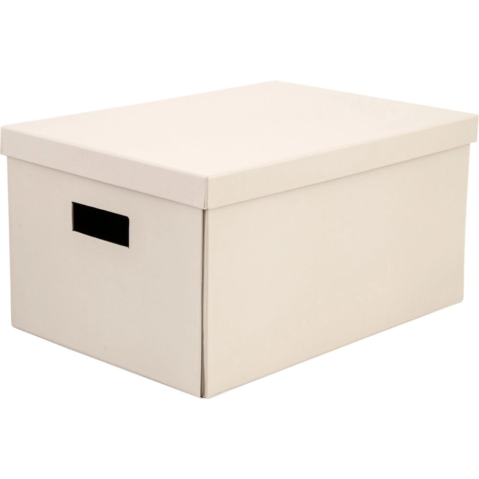 Коробка складная 40х28х20 см картон цвет бежевый от компании ИП Фомичев - фото 1