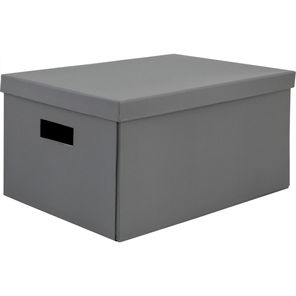 Коробка складная 40х28х20 см картон цвет серый от компании ИП Фомичев - фото 1