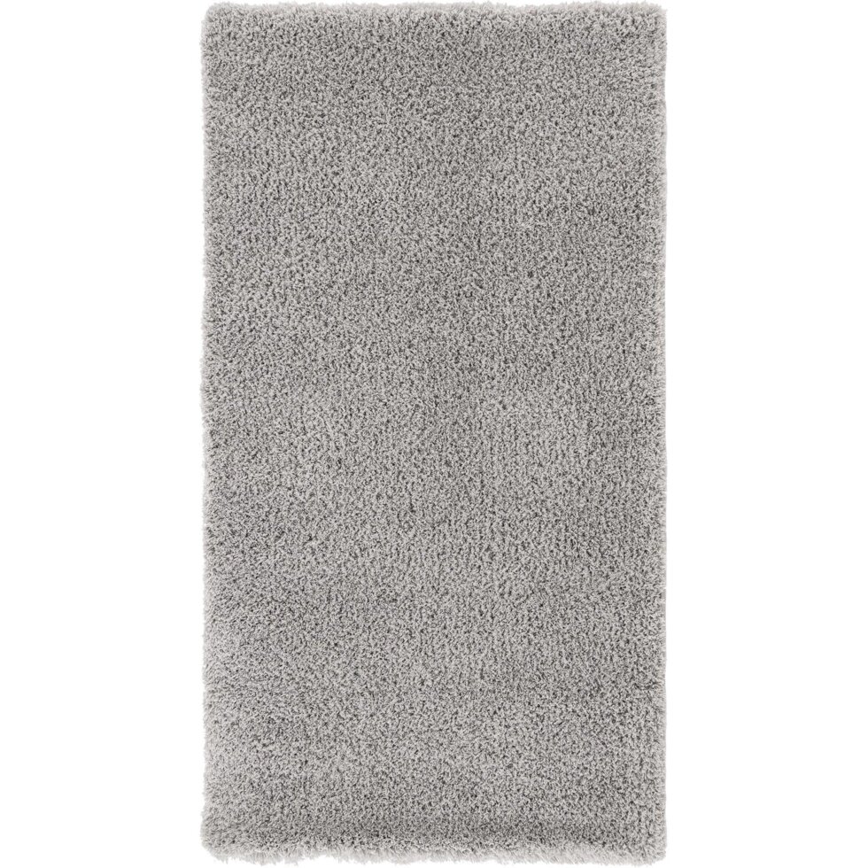 Ковер полиэстер Ribera 60x110 см цвет светло-серый от компании ИП Фомичев - фото 1