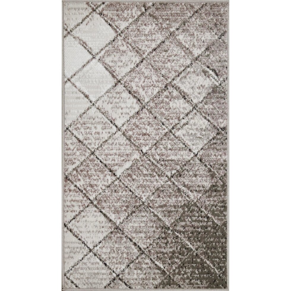 Ковер полипропилен Avrora 60x100 см цвет серый от компании ИП Фомичев - фото 1