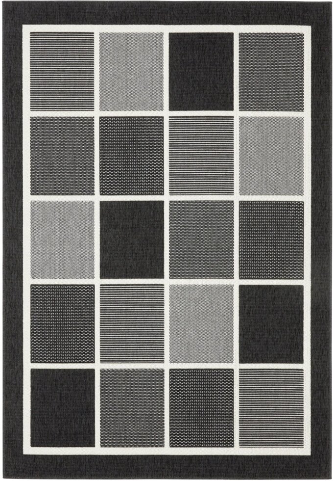 Ковёр полипропилен Fenix 20426/993 160х230 см, цвет чёрный/белый от компании ИП Фомичев - фото 1