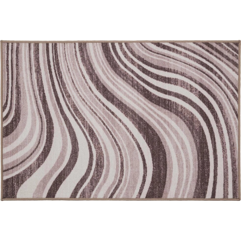 Коврик «Адриана», 80x120 см, нейлон, цвет коричневый от компании ИП Фомичев - фото 1