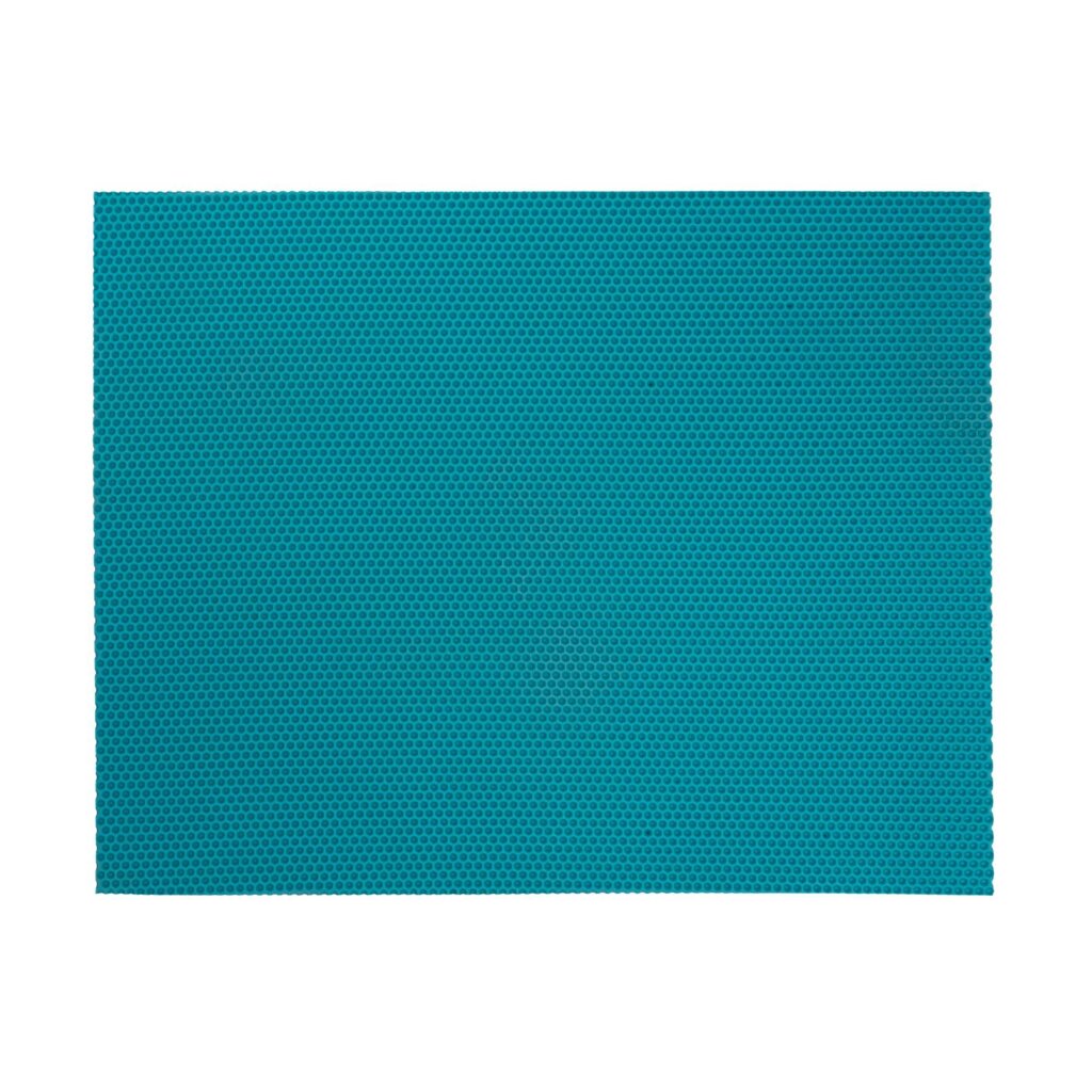 Коврик декоративный полипропилен Сота 40x64 см цвет бирюзовый от компании ИП Фомичев - фото 1
