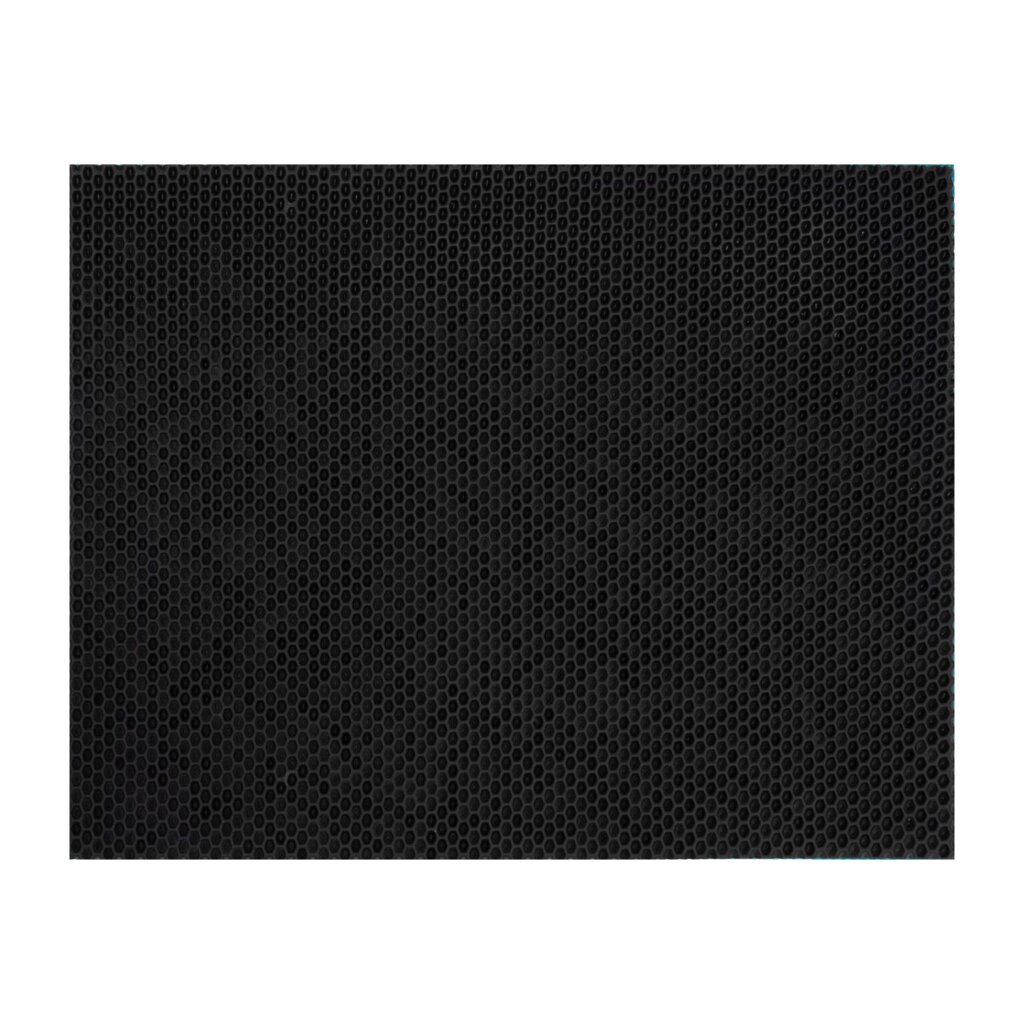 Коврик декоративный полипропилен Сота 64x120 см цвет черный от компании ИП Фомичев - фото 1