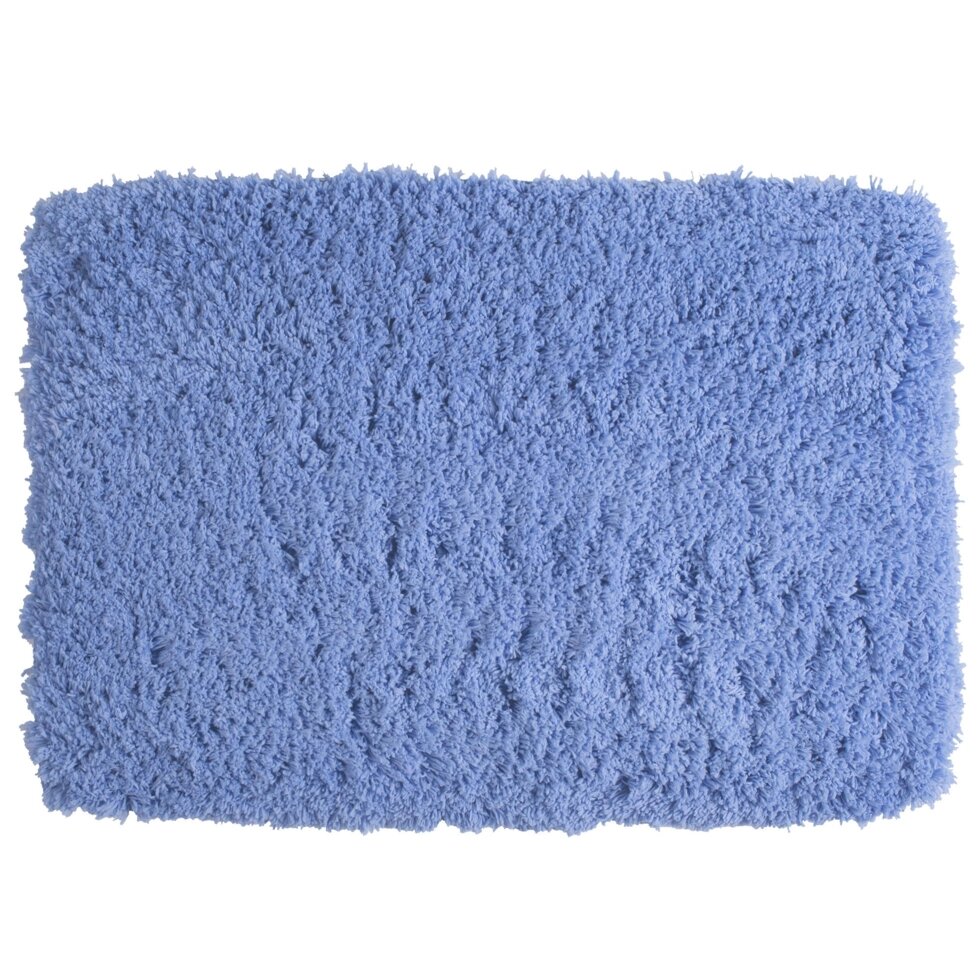 Коврик для ванной комнаты 60х90 см цвет синий от компании ИП Фомичев - фото 1