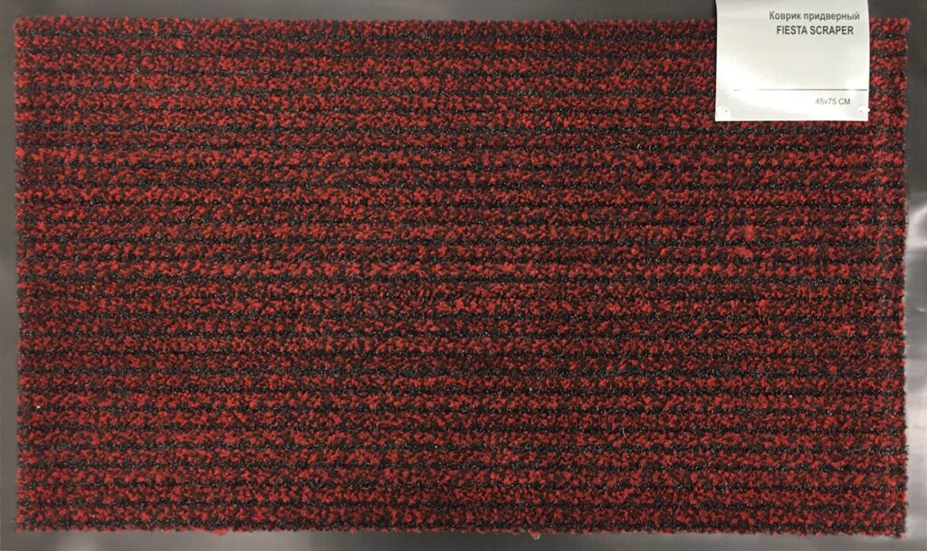 Коврик Fiesta 45x75 см, полипропилен, цвет красный от компании ИП Фомичев - фото 1