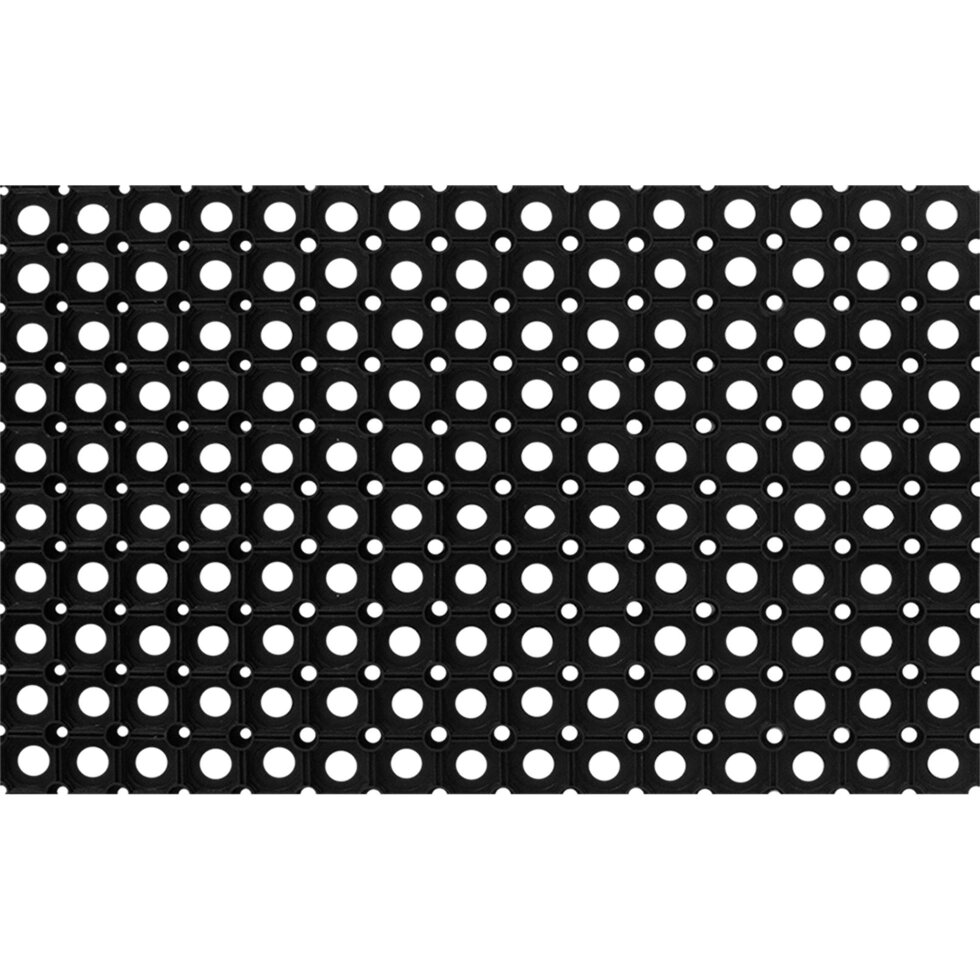 Коврик Flavio 40x60 см, резина, цвет чёрный от компании ИП Фомичев - фото 1