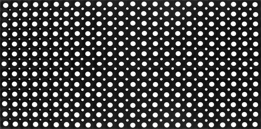 Коврик Flavio 50x100 см, резина, цвет чёрный от компании ИП Фомичев - фото 1