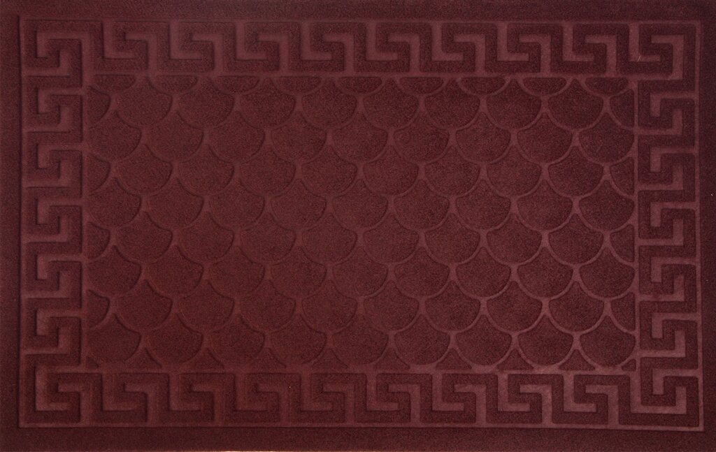 Коврик Inspire Lenzo 50x80 см, полиэфир/резина, цвет бордовый от компании ИП Фомичев - фото 1