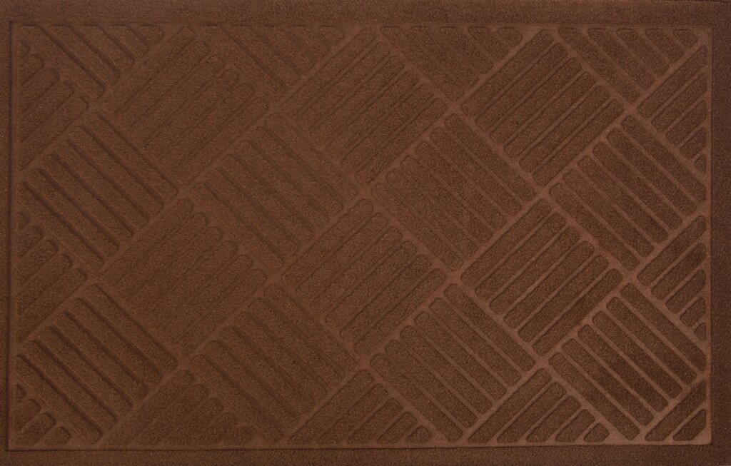 Коврик Inspire Lenzo 50x80 см, полиэфир/резина, цвет коричневый от компании ИП Фомичев - фото 1