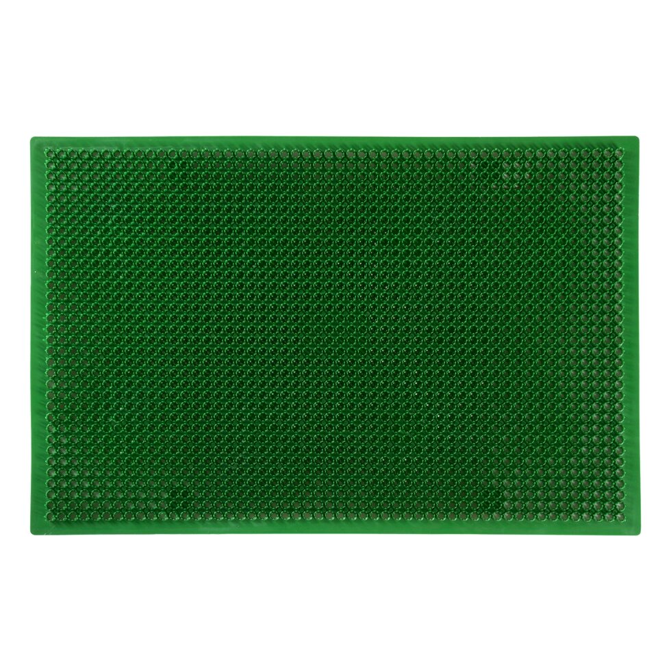Коврик придверный «Травка» ПВХ 38х58 см цвет зелёный от компании ИП Фомичев - фото 1