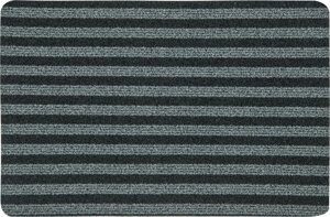 Коврик «Zebra» 71, 65x100 см, полипропилен, цвет чёрный/серый