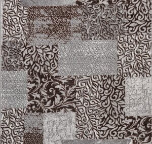 Ковровое покрытие «Вербена», 3 м, цвет серый/принт