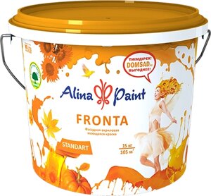 Краска ALINA PAINT водоэмульсионная фасадная FRONTA 15кг